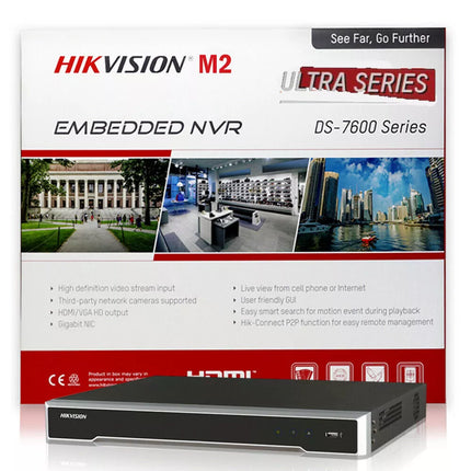 Hikvision 8K 32MP NVR 16CH CCTV Camera System DS-2CD1347G2-LUF 4MP Lot