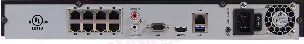 Hikvision 4K 8POE NVR 8CH IP Camera System DS-2CD1047G0-LUF 4MP ColorVu lot