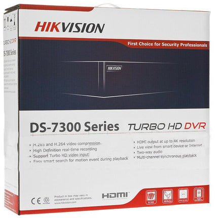 Hikvision 32 CH DVR 24 MINI DOME 8MP SECURITY SYSTEM KIT 16TB HARD DISK