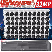 Hikvision 64CH Security System kit 4K Turret IP Camera DS-2CD2387G2-LSU/SL H.265 D1