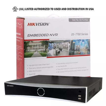 Hikvision 32CH NVR 8K 32MP 16POE Bullet 4MP Security Camera System W/Audio Lo