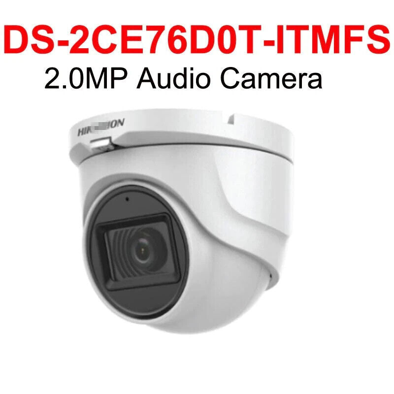 DS-2CE76D0T-ITMFS Hikvision 2MP Camera W/Audio HD TurboHD 2.8mm 1080P IR 25M