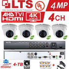 LTS Security System 4 Cameras KIT H.265 1080P W/ Turret /4TB HARD DISK