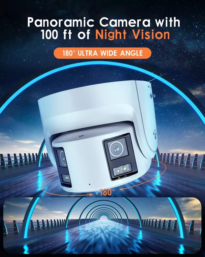 Hikvision 16Ch Cctv Security Camera System 4K Colorvu Panoramic Audio Alarm Lot