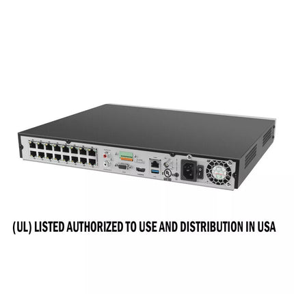 Hikvision 16CH 16POE 8K NVR 8MP ColorVu Mic POE IP Camera Outdoor CCTV Lot