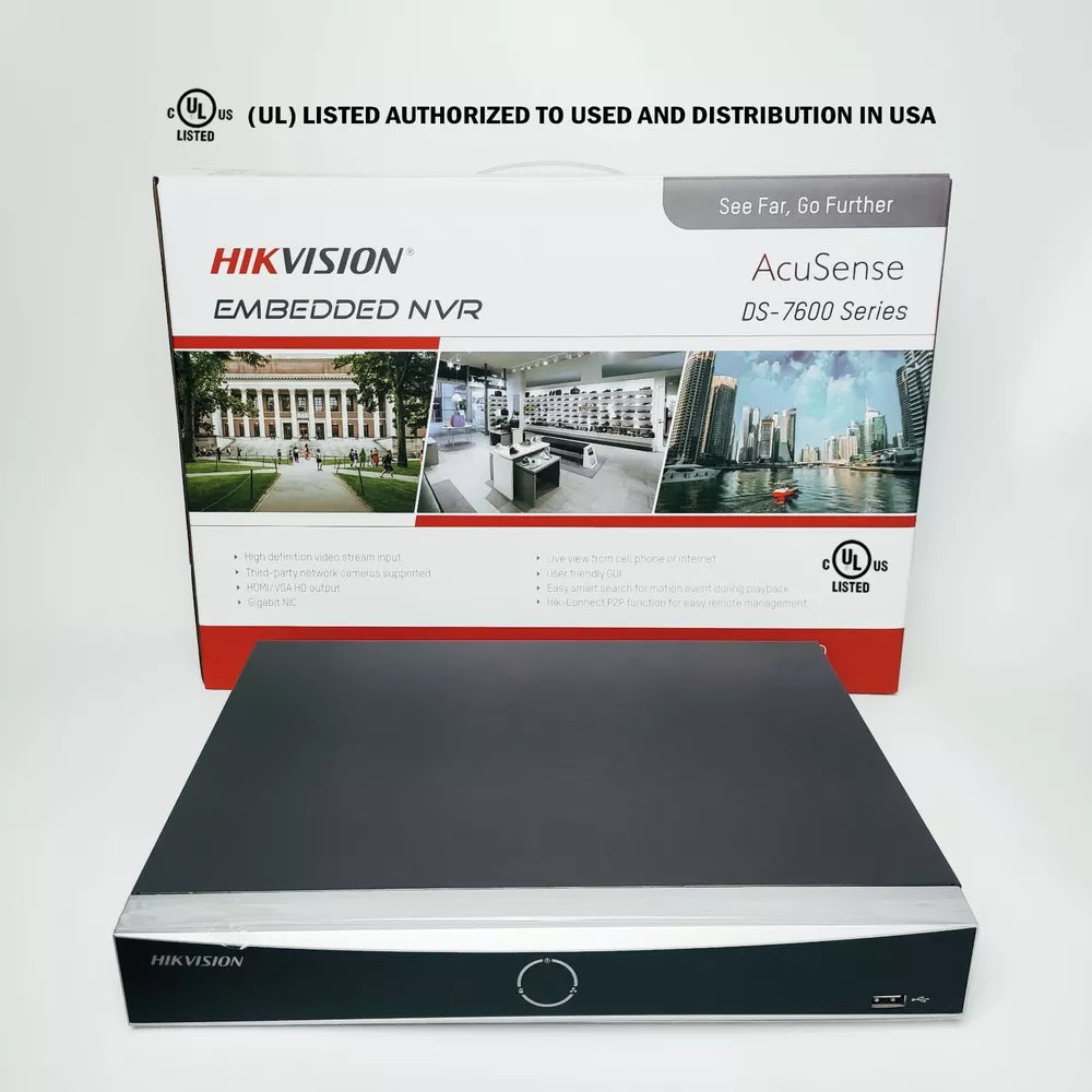 Hikvision 12MP NVR 16CH IP Camera system DS-2CD1183G0-IUF 2 AXIS 8MP W/Audio Lo