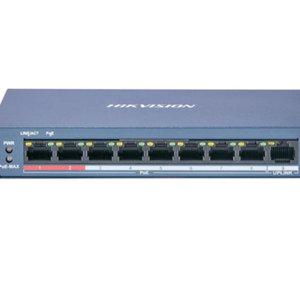 DS-3E0109P-E/M (B) Hikvision 8 Port Fast Ethernet Unmanaged POE Switch