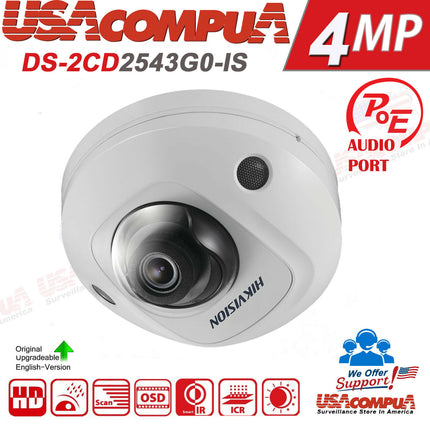 HIKVISION 4MP POE IP CAMERA DS-2CD2543G0-IWS Wireless Built-inMic H.265+
