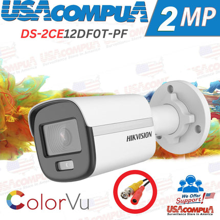 DS-2CE10DF0T-PF Hikvision 2MP ColorVu IR 2.8 MM Bullet Camera