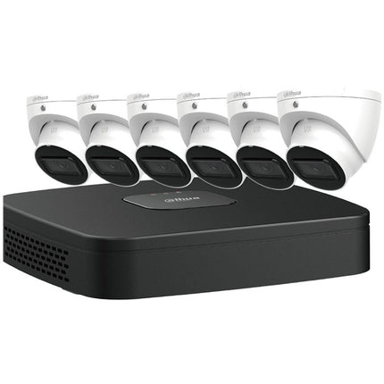 N484L62A Dahua 8ch IP PoE Recorder w/ HDD 4MP E-VU Security System (6 s) The