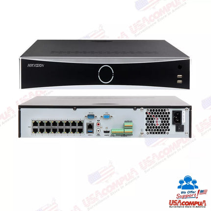 Hikvision 32CH 16POE NVR 4K Security IP Camera System 4MP Bullet Colorvu Lot