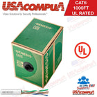 CAT6 1000ft Solid Copper Ethernet Cable UL LISTED (WHITE) GENESIS
