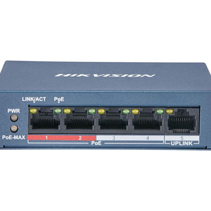 DS-3E0105P-E/M Hikvision 4 Port Fast Ethernet Unmanaged POE Switch