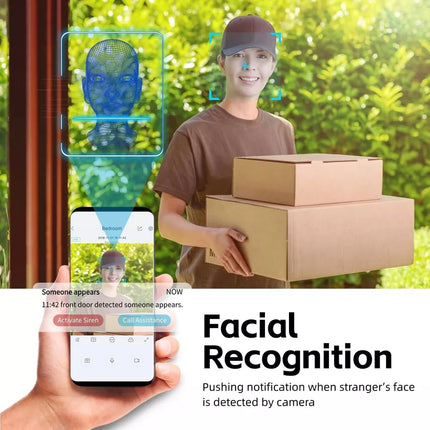 HIKVISION 4K 8MP DS-2CD2343G2-IU IP Camera System NVR 8CH DS-7608NI-K1/8P Lot D1