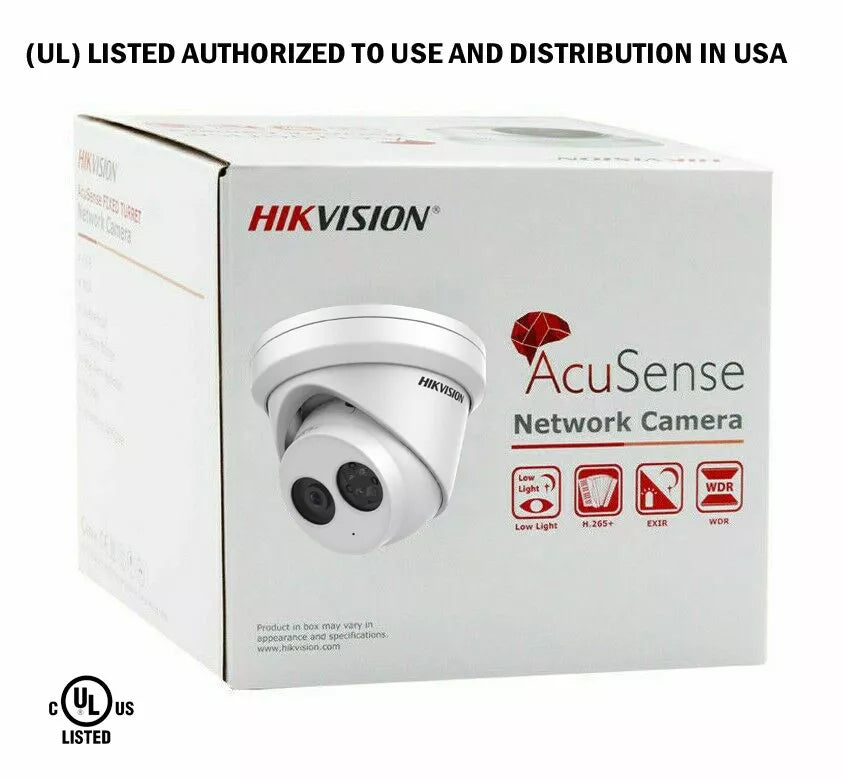 Hikvision 32CH 16POE NVR 4K 8MP Turret Security IP Camera System DarkFighter Lo