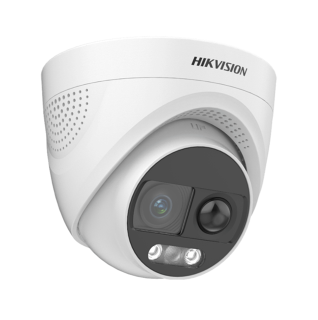 Hikvision ColorVu Turret 2 MP Camera DS-2CE72DF3T-PIRXOS 2.8mm , IR 20m