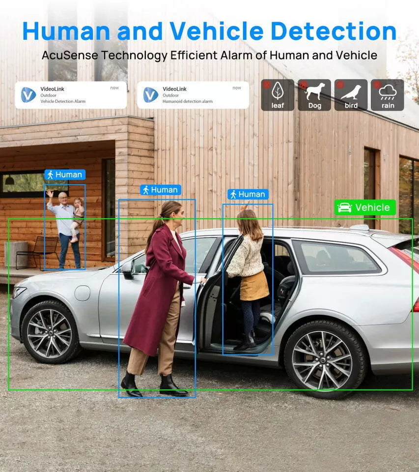 Hikvision 4K 16CH IP Security Camera System Kit 2-Way Audio ColorVu 8MP Lot D2