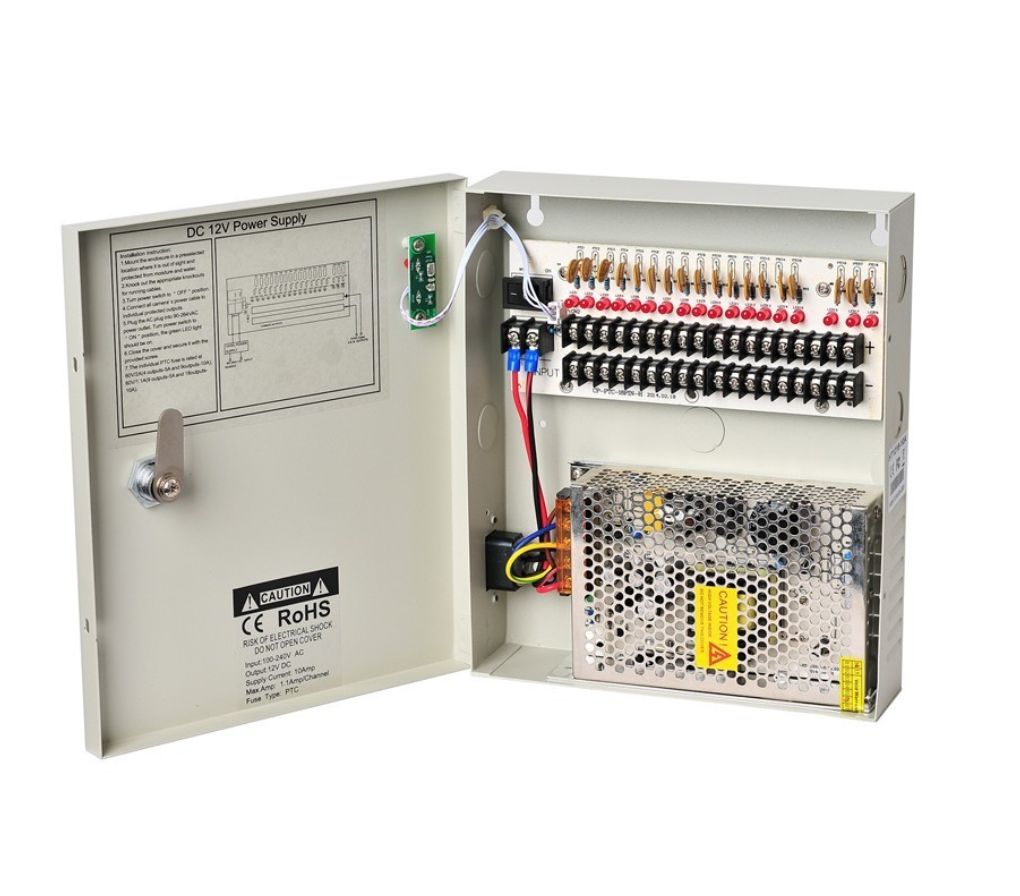 OCB-PS-18DC15EC Hikvision OCB-PS18DC15EC POWER SUPPLY 18CH 15 AMP Cctv