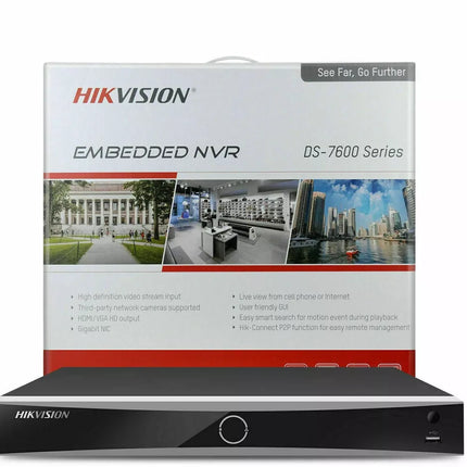 Hikvision 4K 16CH 12MP IP Security Camera System Domo DarkFigther 4TB