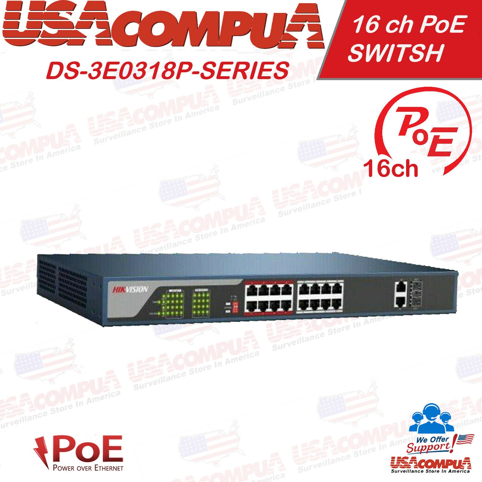 Hikvision 32CH Security System NVR KIT 32 PoE Dome IP Camera 4MP W/8TB HDD