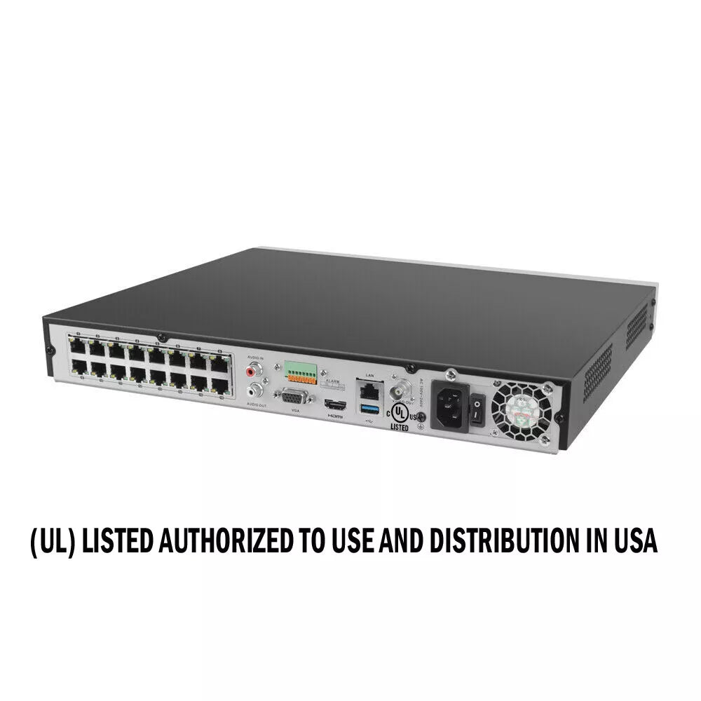 Hikvision 16CH 4K 8MP Colorvu IP Camera MIC Speaker PoE 12MP NVR CCTV System Lo