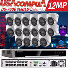 Hikvision 12MP 16CH NVR DS-7616NI-I2-16P IP Security Camera system W/Audio Lot