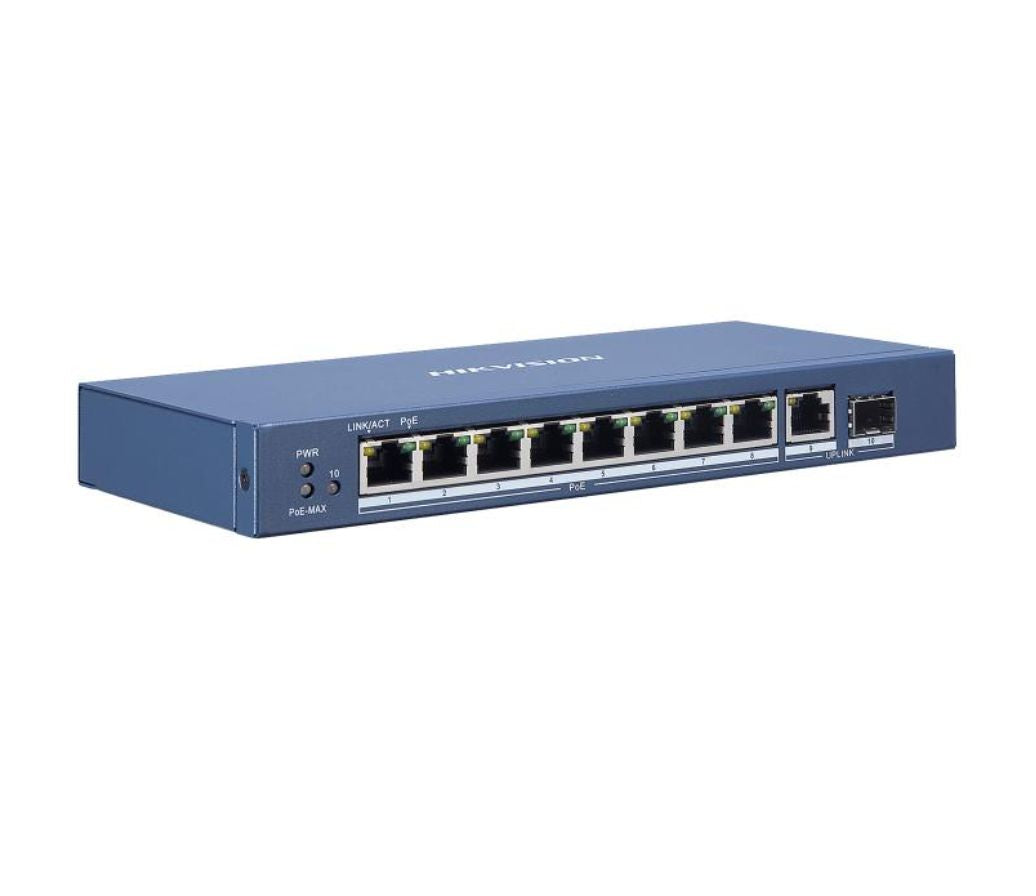 DS-3E0510P-E Hikvision 8 Port Gigabit Unmanaged POE Switch