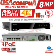 DS-7716NI-K4/16P HIKVISION NVR 16 CHANNEL 16CH POE