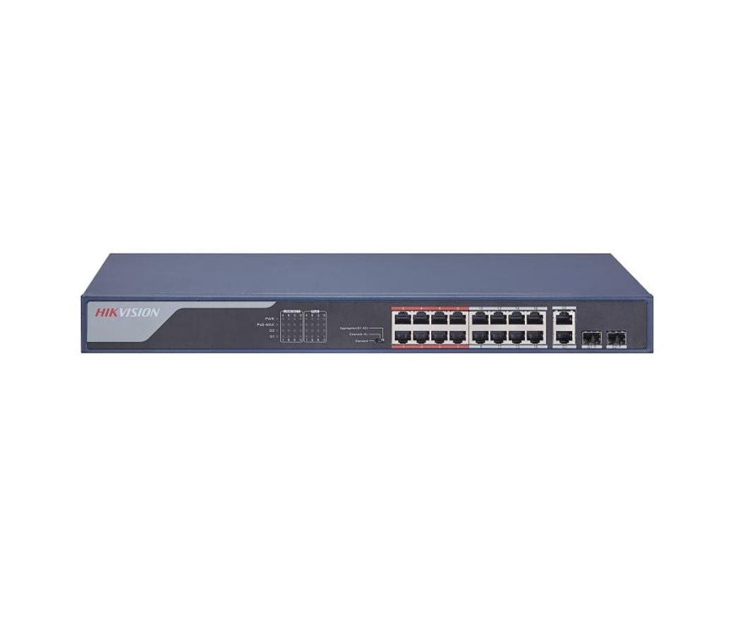 DS-3E0318P-E(B) Hikvision 16 Port Fast Ethernet Unmanaged POE Switch