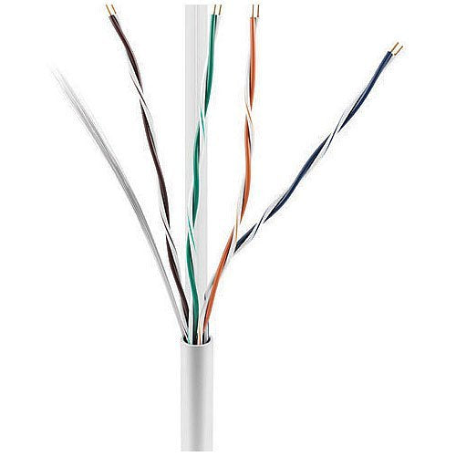 ADI PRO 0E-CAT6PWH Cat6 Plenum CMP Cable 23AWG Solid Copper 1000ft White  UL Verified