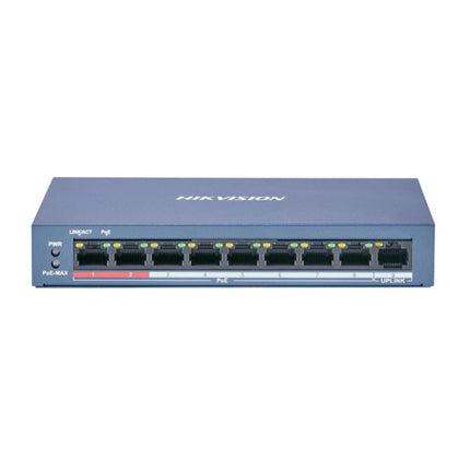 DS-3E0109P-E/M (B) Hikvision 8 Port Fast Ethernet Unmanaged POE Switch