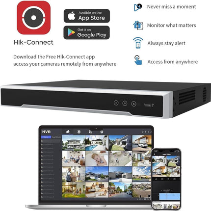 Hikvision DS-7616NI-Q2/16P 16 Channel 4K PoE NVR 160 Mbps 2 SATA 16 ports