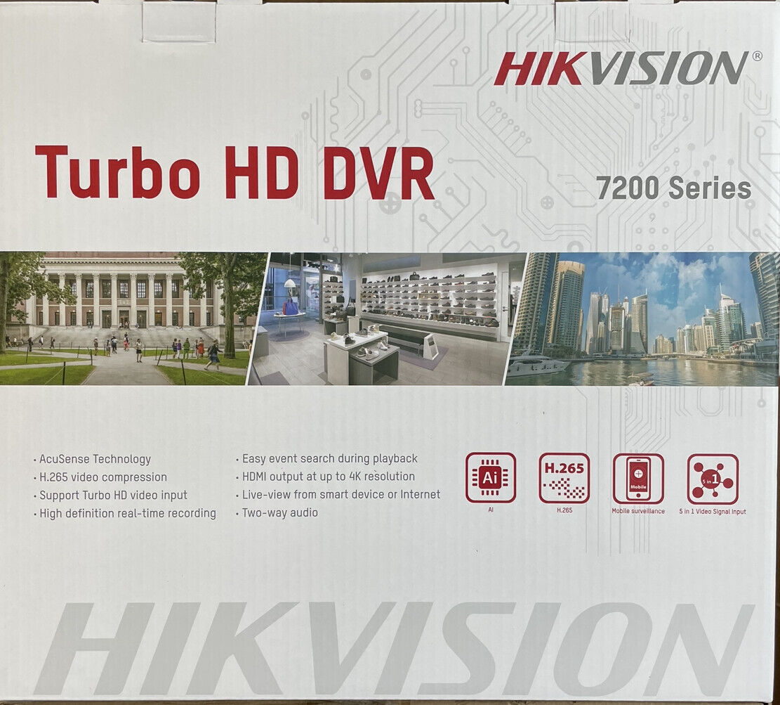 HIKVISION 4K CCTV 16 CH SECURITY CAMERA SYSTEM 4MP OUTDOOR TURRET HDD OPCIONAL