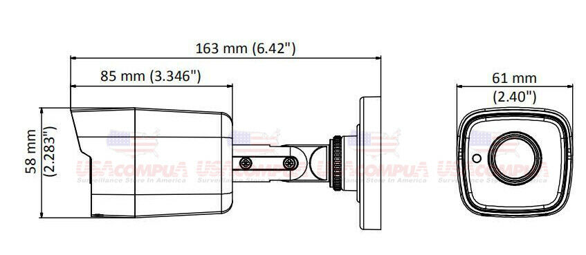 HIKVISION 8MP 4K CAMERA TVI 8 Megapixel Bullet 2.8mm IR 30M IP67 DS-2CE16U1T-ITF