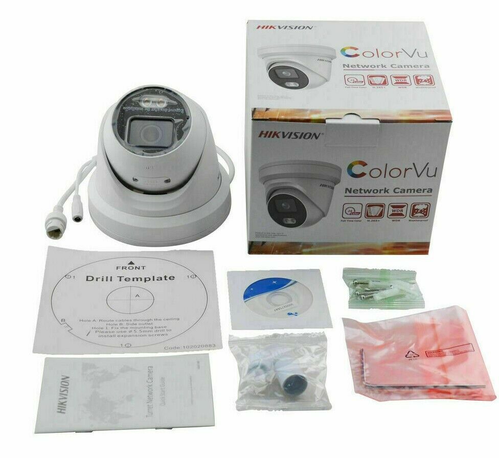 HIKVISION SECURITY SYSTEM 4CH POE / HDD INCLUDE 4 MEGAPIXEL ColorVu H,265+