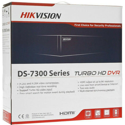 DS-7332HQHI-K4 Hikvision 32 CHANNEL DVR 32CH HIBRYD 4MP 8CH IP OPTIONAL HDD