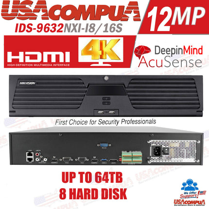 HIKVISION 4K 32CH CCTV Camera System 12MP PRO 4K Turret ColorVu DeepinMind NVR