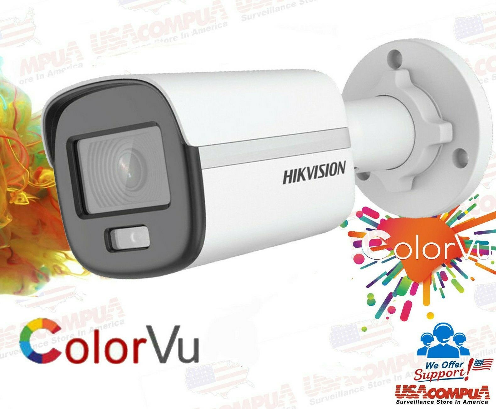 HIKVISION 4K Security Camera System CCTV Kit 8CH DVR W/ 1080P COLORVU