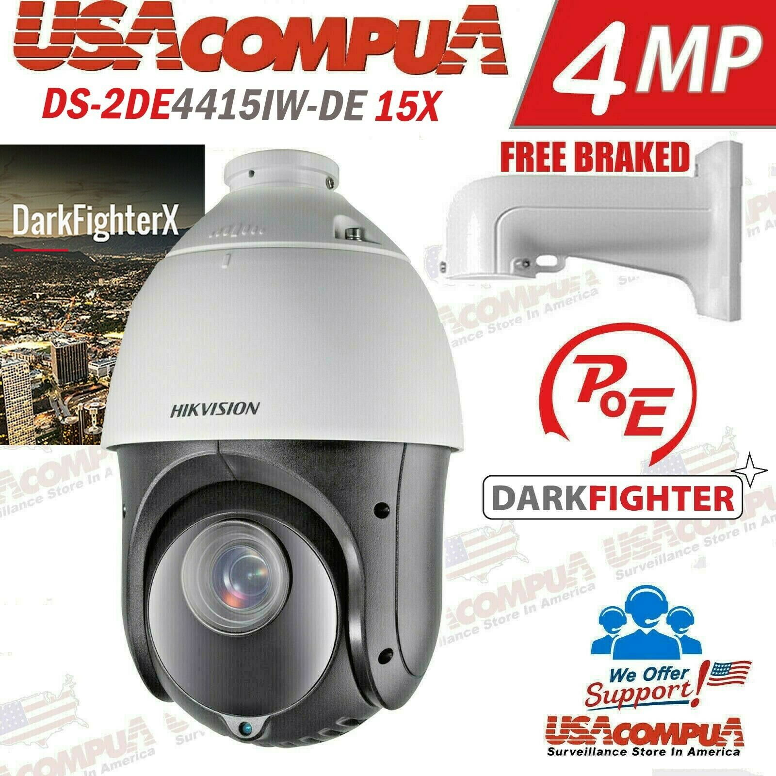 HIKVISION PTZ 4MP 15X ZOOM 150M IR IP NETWORK DS-2DE4415IWds--DE DARKFIGTHTER