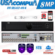 ENS SD5432-48I-K 32CH 8TB All-in-One 4K High Definition DVR H.265pro+/ Output