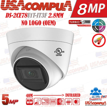 HIKVISION Security Camera System 4K CCTV Kit 8CH Turbo HD TURRET 8MP (2021)