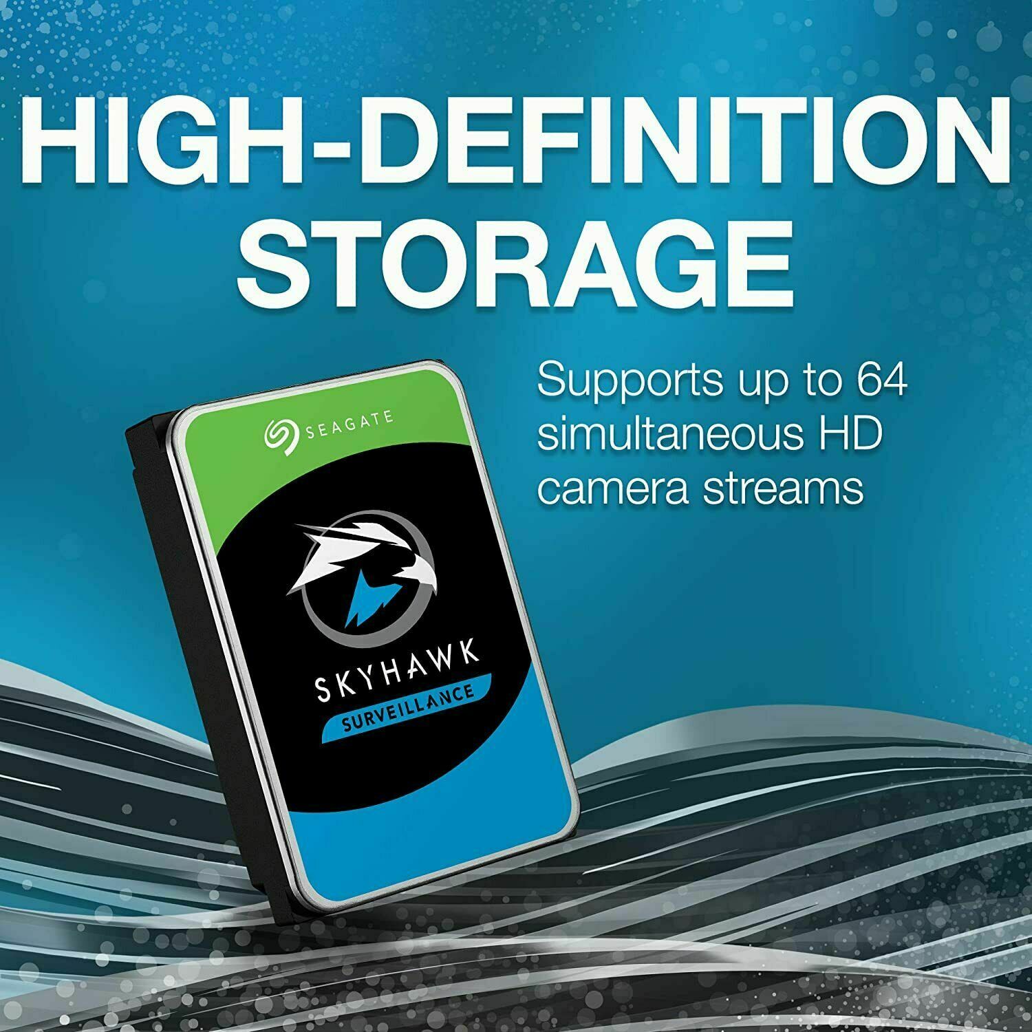 1TB Seagate Skyhawk AI SATA III 6.0GB/S 3.5" HDD 256MB NEW 2024