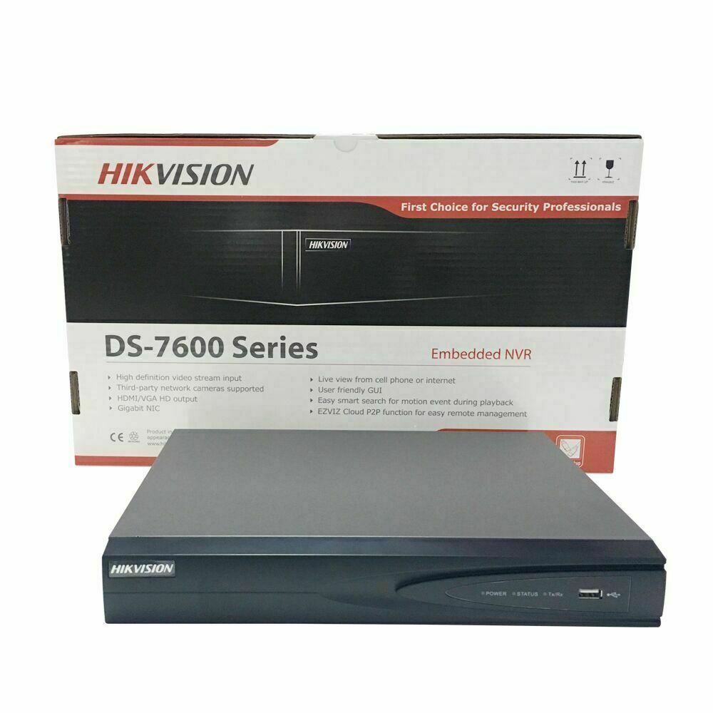 Hikvision 4CH 4PoE NVR 4K 4MP PTZ 4X Digital Zoom Security IP ColorVu Camera Lot