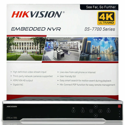Hikvision NVR KIT 16CH DS-7716NI-K4/16P DS-2CD1343G0-I 4MP MEGAPIXEL