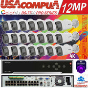 HIKVISION COLORVU 4K 32CH 12MP NVR SYSTEM DS-2CD2087G2-LU & DS-7732NI-I4/24P KIT