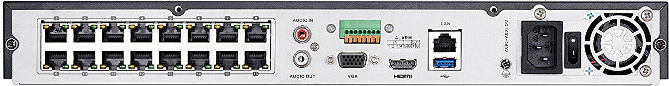 Hikvision 4K 16CH 4MP 16 POE Security IP Camera System ColorVu W/Audio NVR Lot