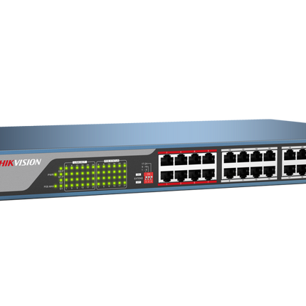 Hikvision DS-3E0326P-E2 Unmanaged Ethernet 24 PoE Switch 100Mbps Network Access
