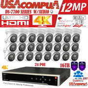 HIKVISION 4K 32CH 8MP security 24 ip Camera Darkfighter Acusense CCTV System