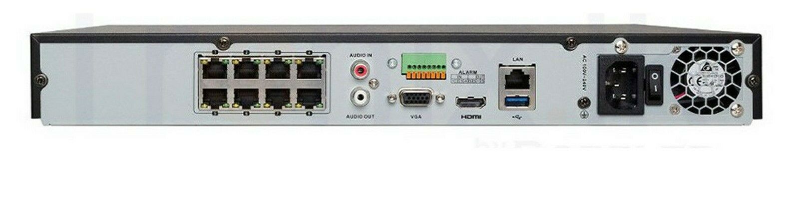 Hikvision Security Camera System NVR 8Ch 4K 12 Megapixel PoE 8MP Turret W audio