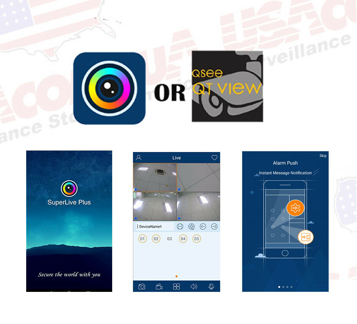 SUPERLIVEPLUSS 8 Channel 1080p Analog DVR Security Cameras System CCTV